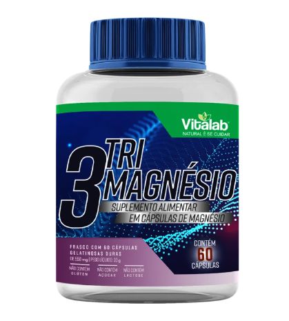 Tri Magnésio Vitalab - 60 cápsulas