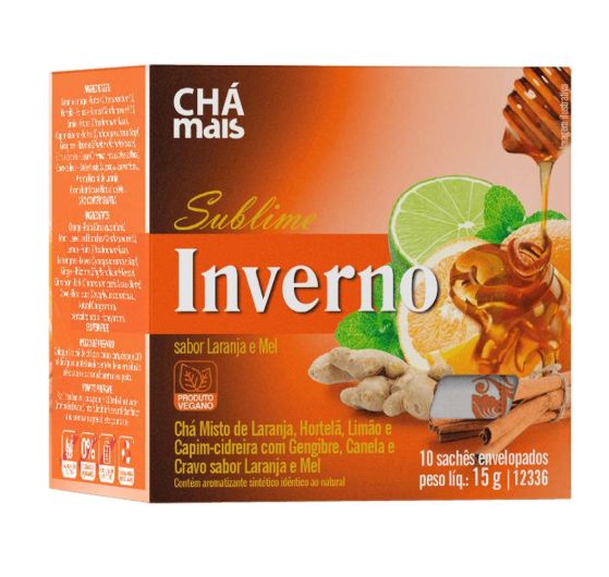 Chá Sublime Inverno Laranja e Mel CháMais - 10 Sachês